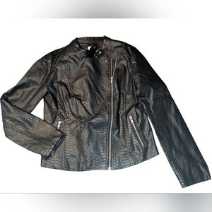 Black Textured Women's Jacket